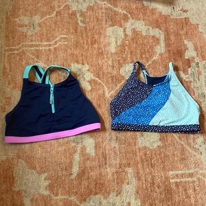 2 Athleta girl bikini tops